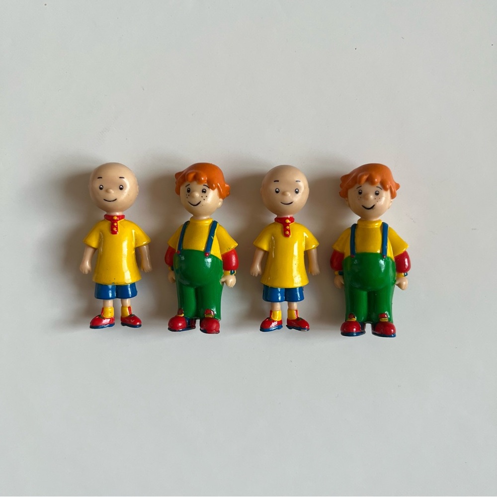 Vintage Caillou mini figures (lot of 4)